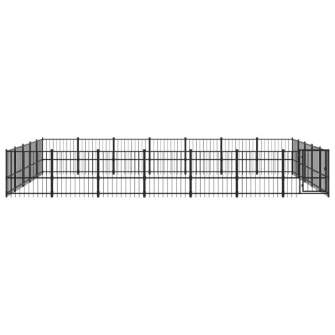 Kojec zewnętrzny dla psa, stalowy, 32,93 m² Kojec zewnętrzny dla psa, stalowy, 32,93 m²