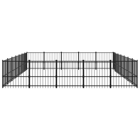 Kojec zewnętrzny dla psa, stalowy, 32,93 m² Kojec zewnętrzny dla psa, stalowy, 32,93 m²