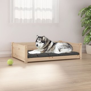 VidaXL Legowisko dla psa, 105,5x75,5x28 cm, lite drewno sosnowe
