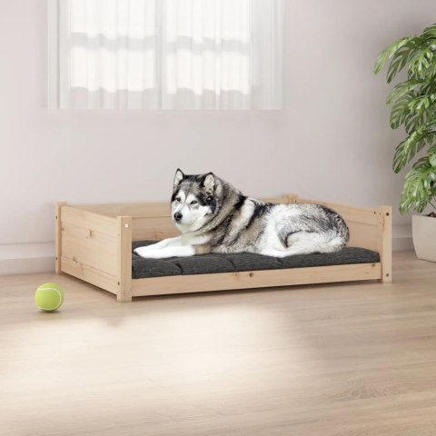  Legowisko dla psa, 105,5x75,5x28 cm, lite drewno sosnowe