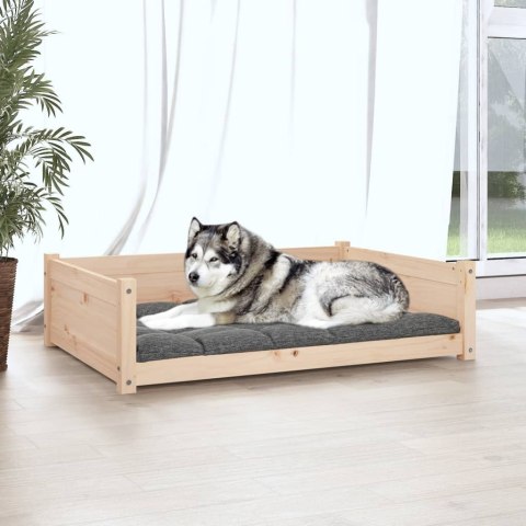  Legowisko dla psa, 105,5x75,5x28 cm, lite drewno sosnowe