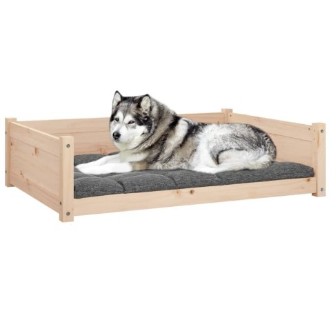  Legowisko dla psa, 105,5x75,5x28 cm, lite drewno sosnowe