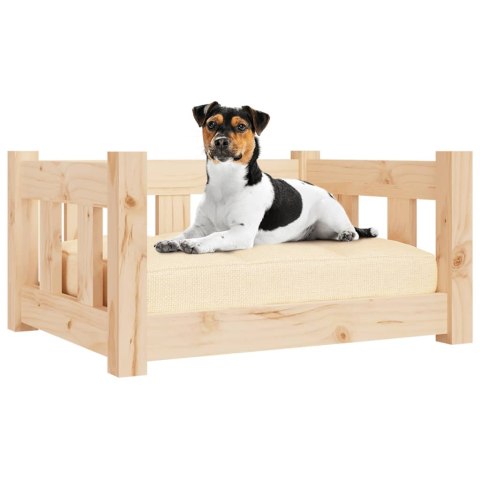  Legowisko dla psa, 55,5x45,5x28 cm, lite drewno sosnowe