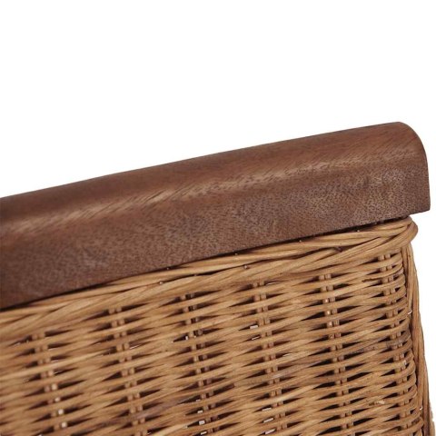 Krzesła stołowe, 4 szt., brązowe, naturalny rattan Krzesła stołowe, 4 szt., brązowe, naturalny rattan