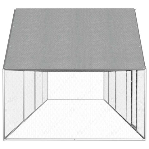 Woliera dla kur, 8 x 2 x 2 m, galwanizowana stal Woliera dla kur, 8 x 2 x 2 m, galwanizowana stal