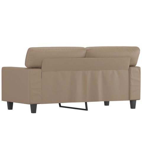  2-osobowa sofa, kolor cappuccino, 120 cm, sztuczna skóra