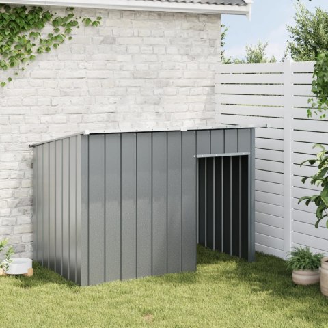 Buda dla psa, z dachem, antracytowa, 153x91x110 cm, stal Buda dla psa, z dachem, antracytowa, 153x91x110 cm, stal