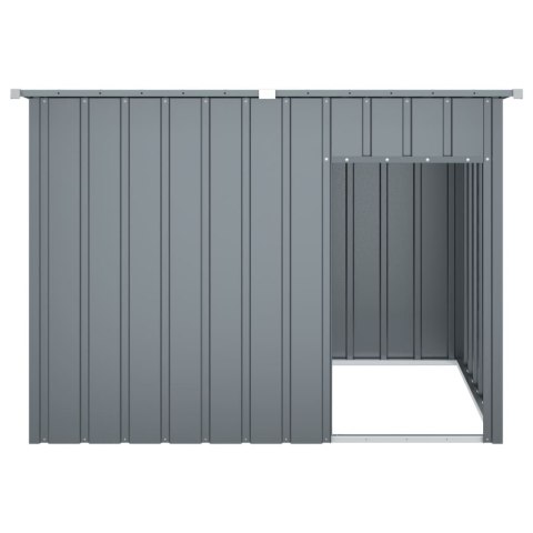 Buda dla psa, z dachem, antracytowa, 153x91x110 cm, stal Buda dla psa, z dachem, antracytowa, 153x91x110 cm, stal