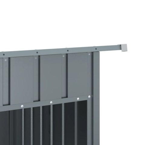 Buda dla psa, z dachem, antracytowa, 153x91x110 cm, stal Buda dla psa, z dachem, antracytowa, 153x91x110 cm, stal