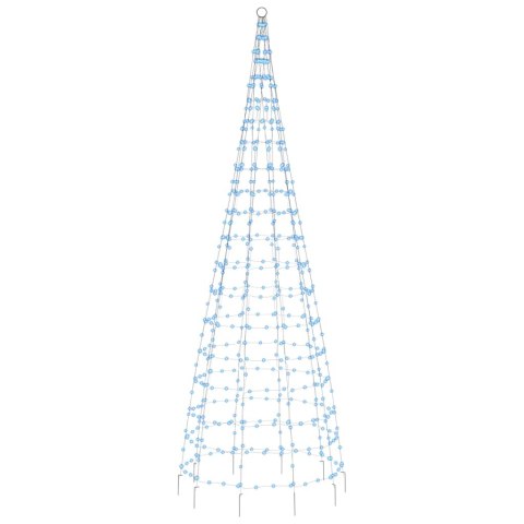  Choinka z lampek, na maszt, 550 niebieskich LED, 300 cm