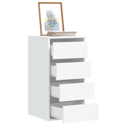 Komoda, biała, 40x41x76 cm, materiał drewnopochodny Komoda, biała, 40x41x76 cm, materiał drewnopochodny