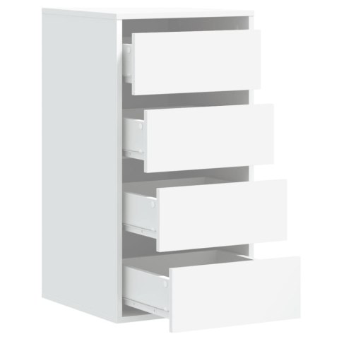 Komoda, biała, 40x41x76 cm, materiał drewnopochodny Komoda, biała, 40x41x76 cm, materiał drewnopochodny