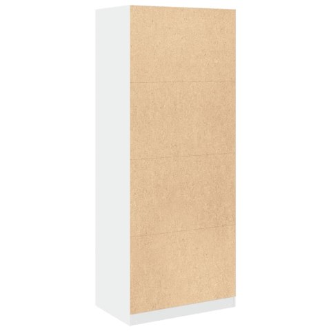 Szafa, biała, 80x50x200 cm, materiał drewnopochodny Szafa, biała, 80x50x200 cm, materiał drewnopochodny