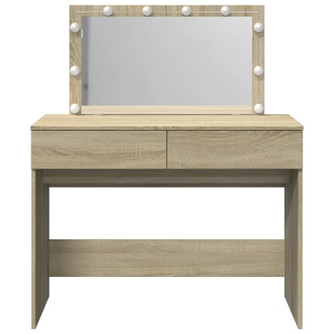 Toaletka z oświetleniem LED, dąb sonoma, 100x40x120 cm Toaletka z oświetleniem LED, dąb sonoma, 100x40x120 cm