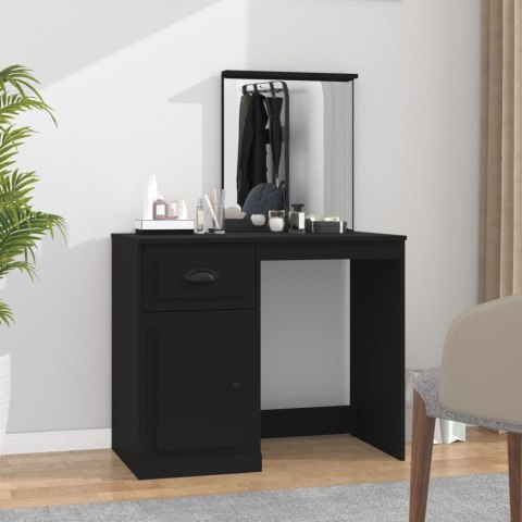 Toaletka z lustrem, czarna, 90x50x132,5 cm Toaletka z lustrem, czarna, 90x50x132,5 cm