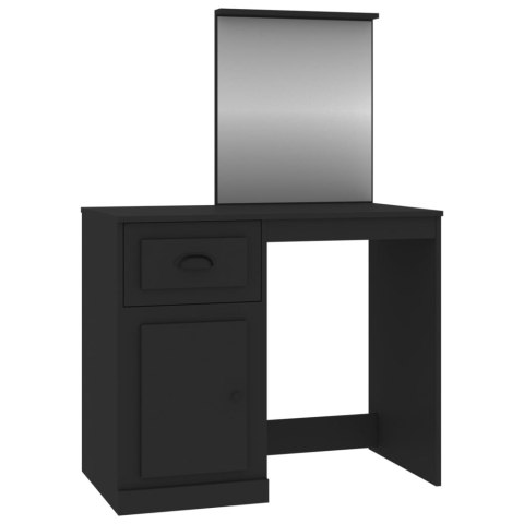 Toaletka z lustrem, czarna, 90x50x132,5 cm Toaletka z lustrem, czarna, 90x50x132,5 cm