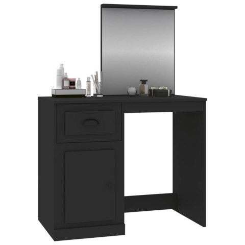 Toaletka z lustrem, czarna, 90x50x132,5 cm Toaletka z lustrem, czarna, 90x50x132,5 cm