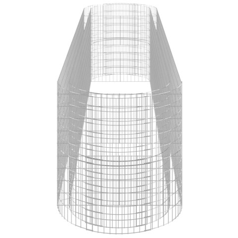Podwyższona donica gabionowa galwanizowane żelazo 500x100x100cm Podwyższona donica gabionowa galwanizowane żelazo 500x100x100cm