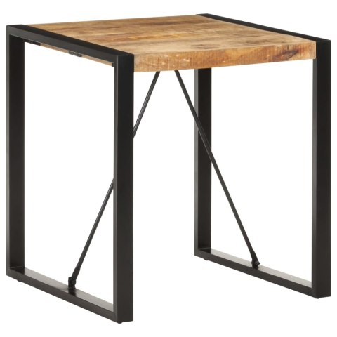 Stolik jadalniany, 70x70x75 cm, lite, surowe drewno mango Stolik jadalniany, 70x70x75 cm, lite, surowe drewno mango