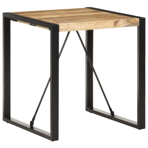 Stolik jadalniany, 70x70x75 cm, lite, surowe drewno mango Stolik jadalniany, 70x70x75 cm, lite, surowe drewno mango