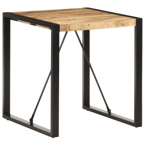 Stolik jadalniany, 70x70x75 cm, lite, surowe drewno mango Stolik jadalniany, 70x70x75 cm, lite, surowe drewno mango