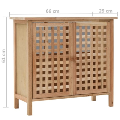  Szafka pod umywalkę z drewna orzecha włoskiego, 66 x 29 x 61 cm