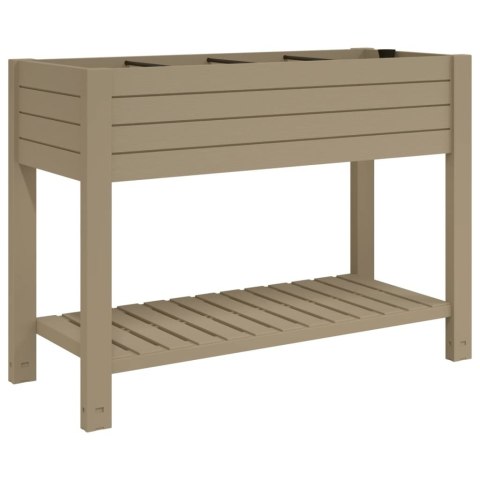 Donica do podwyższonej rabaty, jasnobrązowa, 110x45x79 cm, PP Donica do podwyższonej rabaty, jasnobrązowa, 110x45x79 cm, PP