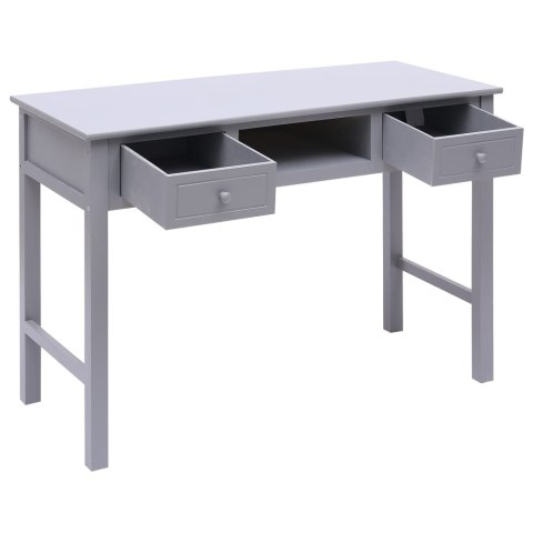 Biurko, szare, 108x45x76 cm, lite drewno paulowni Biurko, szare, 108x45x76 cm, lite drewno paulowni