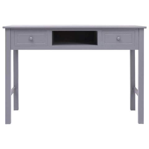 Biurko, szare, 108x45x76 cm, lite drewno paulowni Biurko, szare, 108x45x76 cm, lite drewno paulowni