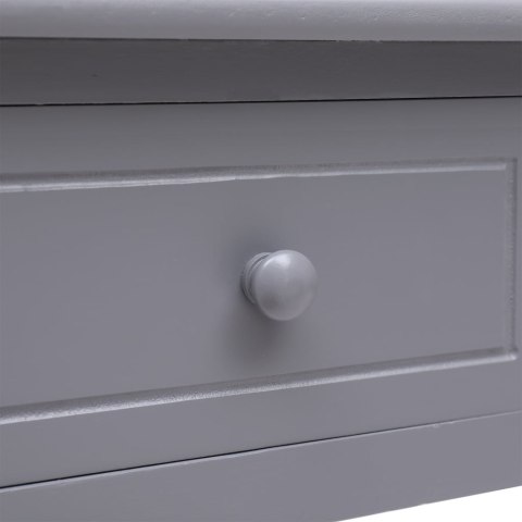 Biurko, szare, 108x45x76 cm, lite drewno paulowni Biurko, szare, 108x45x76 cm, lite drewno paulowni