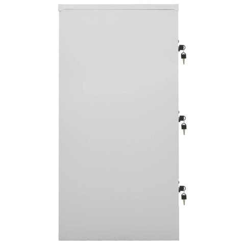 Szafka zamykana na klucz, szaro-niebieska, 90x45x92,5 cm, stal Szafka zamykana na klucz, szaro-niebieska, 90x45x92,5 cm, stal
