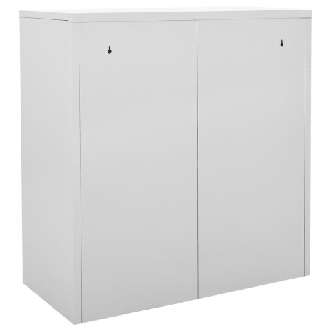 Szafka zamykana na klucz, szaro-niebieska, 90x45x92,5 cm, stal Szafka zamykana na klucz, szaro-niebieska, 90x45x92,5 cm, stal