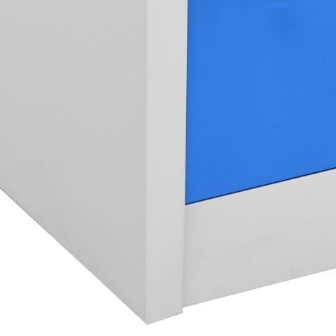 Szafka zamykana na klucz, szaro-niebieska, 90x45x92,5 cm, stal Szafka zamykana na klucz, szaro-niebieska, 90x45x92,5 cm, stal