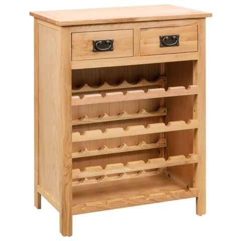 Szafka na wino, 72 x 32 x 90 cm, lite drewno dębowe Szafka na wino, 72 x 32 x 90 cm, lite drewno dębowe
