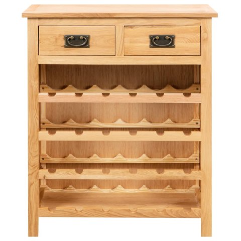 Szafka na wino, 72 x 32 x 90 cm, lite drewno dębowe Szafka na wino, 72 x 32 x 90 cm, lite drewno dębowe