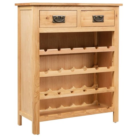 Szafka na wino, 72 x 32 x 90 cm, lite drewno dębowe Szafka na wino, 72 x 32 x 90 cm, lite drewno dębowe