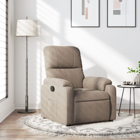 Rozkładany fotel, kolor taupe, obity mikrofibrą Rozkładany fotel, kolor taupe, obity mikrofibrą