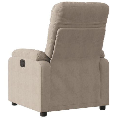 Rozkładany fotel, kolor taupe, obity mikrofibrą Rozkładany fotel, kolor taupe, obity mikrofibrą