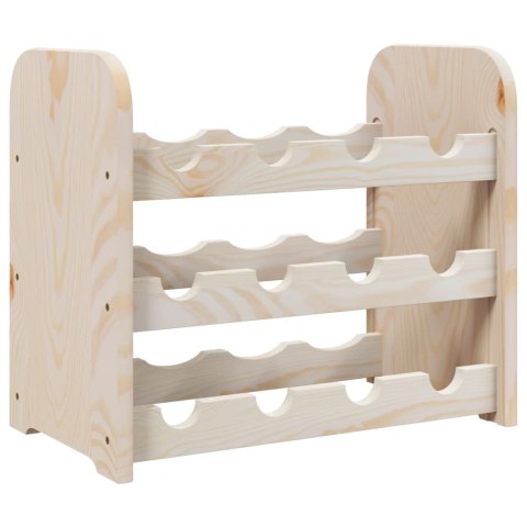 Stojak na wino, 43x25x37 cm, lite drewno sosnowe Stojak na wino, 43x25x37 cm, lite drewno sosnowe