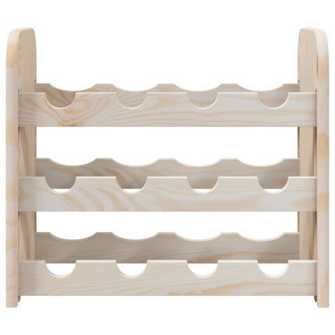 Stojak na wino, 43x25x37 cm, lite drewno sosnowe Stojak na wino, 43x25x37 cm, lite drewno sosnowe