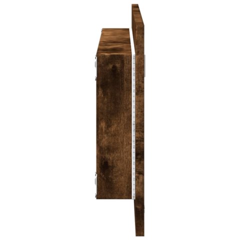 Lustro łazienkowe, przydymiony dąb, 100x8,5x37 cm Lustro łazienkowe, przydymiony dąb, 100x8,5x37 cm