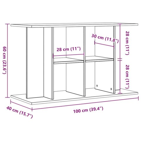  Szafka pod akwarium, stare drewno, 100x40x60 cm