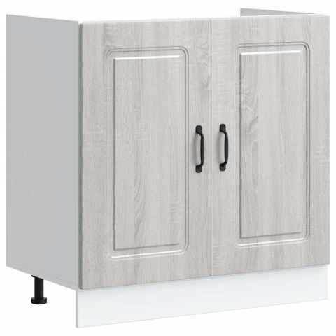 Szafka pod zlewozmywak, Kalmar, szary dąb sonoma, 80x46x81,5 cm Szafka pod zlewozmywak, Kalmar, szary dąb sonoma, 80x46x81,5 cm