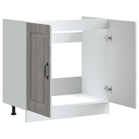 Szafka pod zlewozmywak, Kalmar, szary dąb sonoma, 80x46x81,5 cm Szafka pod zlewozmywak, Kalmar, szary dąb sonoma, 80x46x81,5 cm