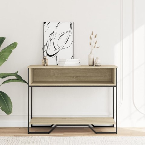 Stolik konsolowy, dąb sonoma, 100x35x74,5 cm Stolik konsolowy, dąb sonoma, 100x35x74,5 cm