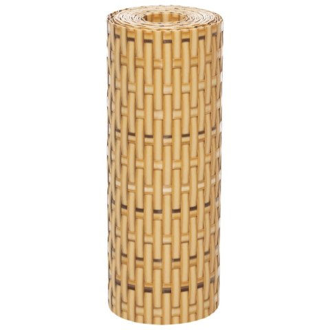 Parawany balkonowe, 10 szt., jasnobrązowe, 255x19 cm, rattan PE Parawany balkonowe, 10 szt., jasnobrązowe, 255x19 cm, rattan PE