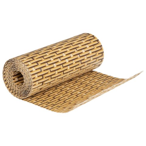 Parawany balkonowe, 10 szt., jasnobrązowe, 255x19 cm, rattan PE Parawany balkonowe, 10 szt., jasnobrązowe, 255x19 cm, rattan PE