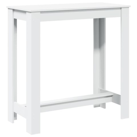 Stolik barowy, biały, 102x50x103,5 cm, materiał drewnopochodny Stolik barowy, biały, 102x50x103,5 cm, materiał drewnopochodny
