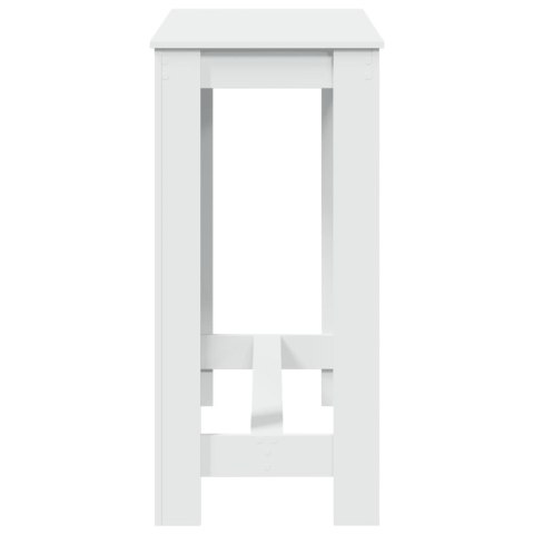 Stolik barowy, biały, 102x50x103,5 cm, materiał drewnopochodny Stolik barowy, biały, 102x50x103,5 cm, materiał drewnopochodny
