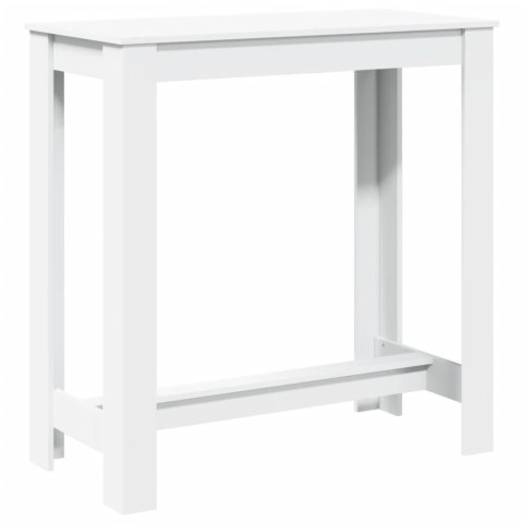 Stolik barowy, biały, 102x50x103,5 cm, materiał drewnopochodny Stolik barowy, biały, 102x50x103,5 cm, materiał drewnopochodny